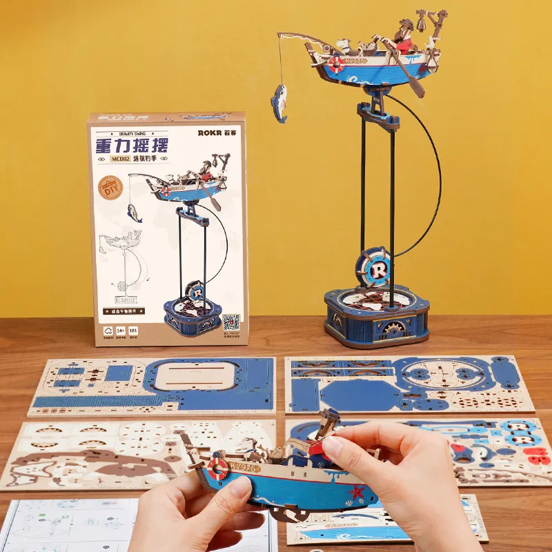Puzzle 3D Pendule en Bois Ocean Fisher – Image 5
