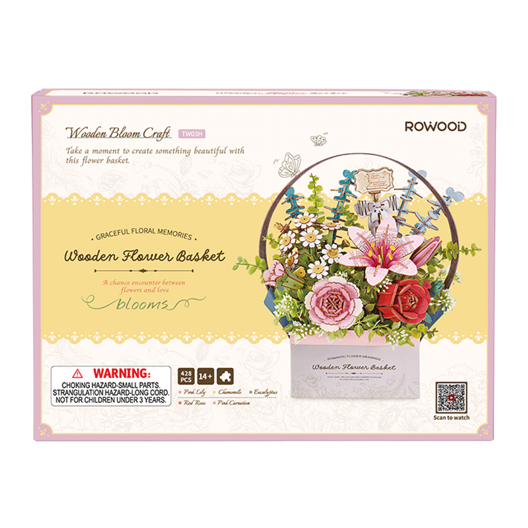 Wooden Flower Basket – Image 5