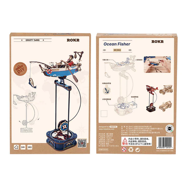 Puzzle 3D Pendule en Bois Ocean Fisher – Image 3