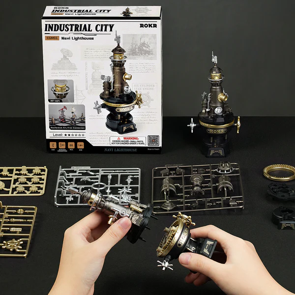 Puzzle 3D mécanique ROKR Navi Lighthouse – Image 5