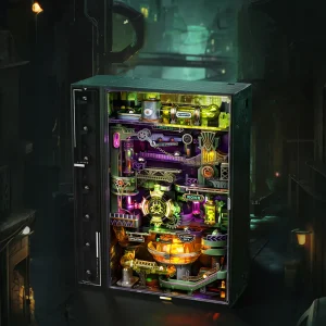 ROKR Alchemy City MR04S, puzzle 3D mécanique avec circuit à billes lumineux et décor futuriste