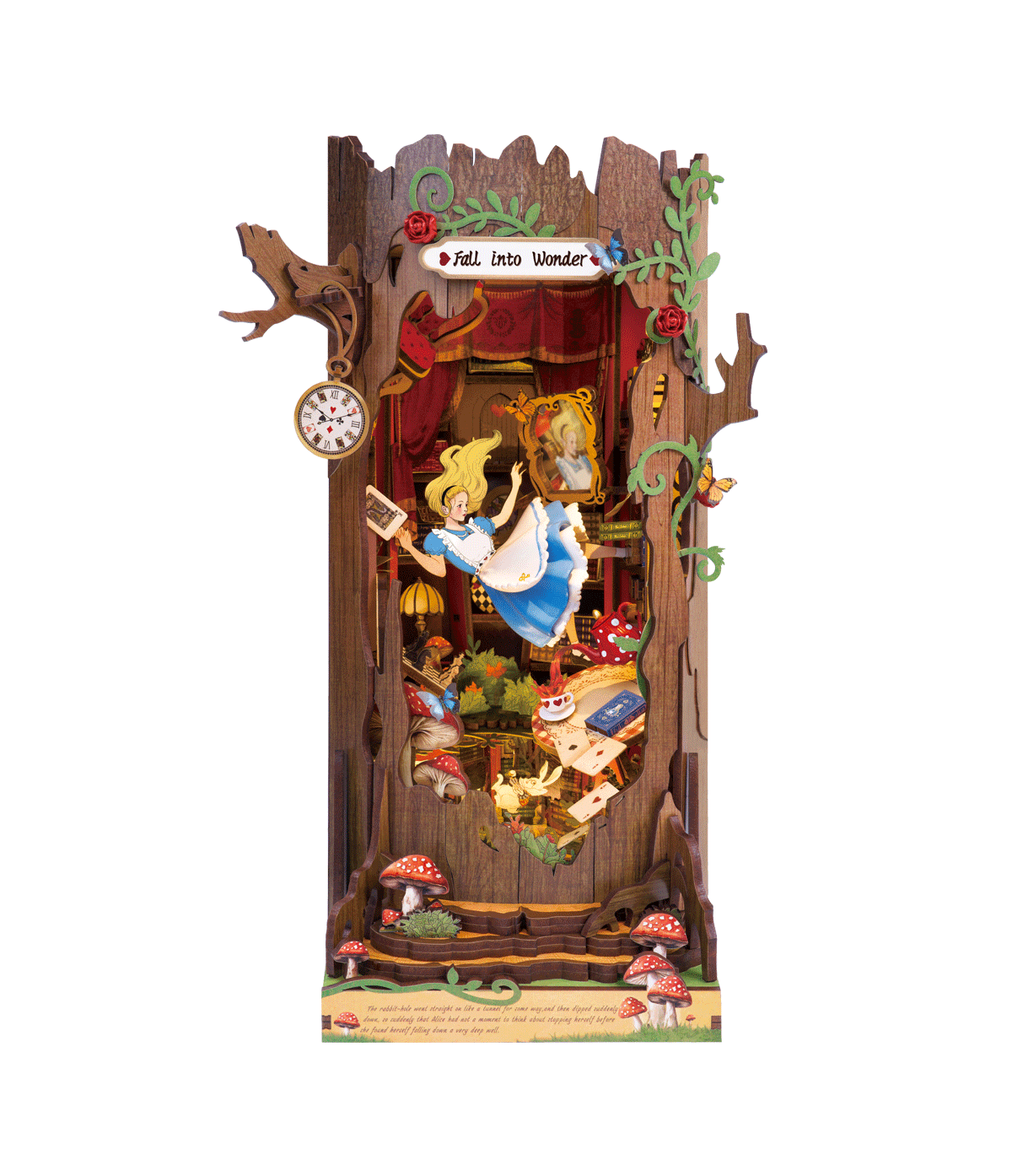 Book Nook Fall Into Wonder miniature féérique