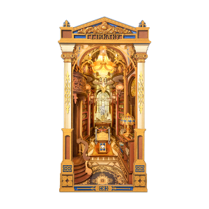 Book Nook Library of Wonders miniature avec éclairage LED